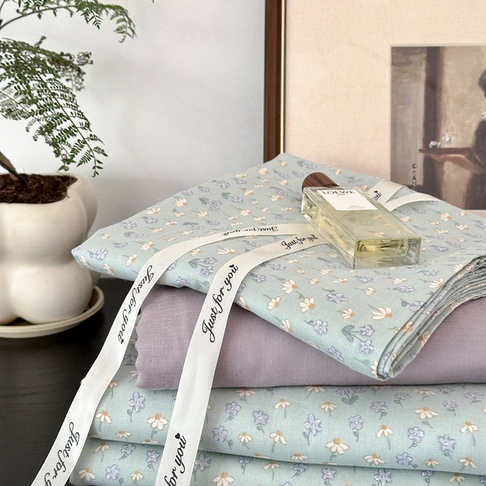 91家纺网 家纺一手货源 找家纺 吉象家纺 2024新款双层纱四件套叠拍 花千朵