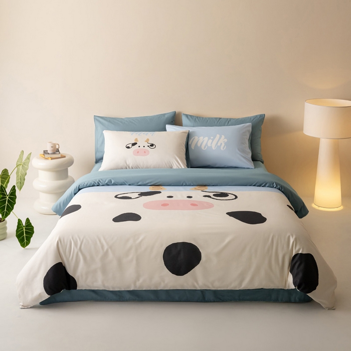 91家纺网 家纺一手货源 找家纺 雅居纺家纺 2024新款全棉印花13372大版四件套 小牛牛