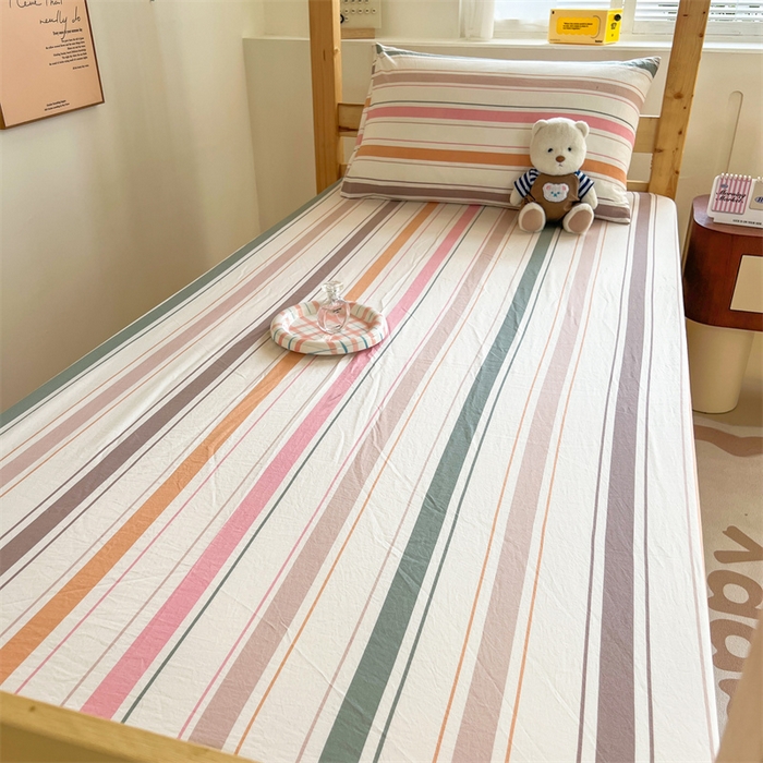 91家纺网 家纺一手货源 找家纺 多品家纺 2024新款水洗棉学生宿舍单床笠【无印风，宜家风】 可可西里