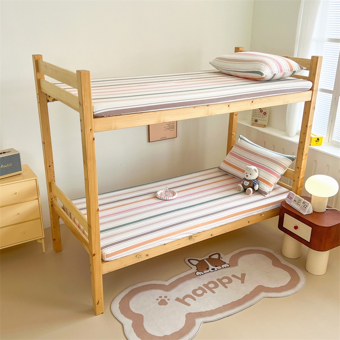 91家纺网 家纺一手货源 找家纺 多品家纺 2024新款水洗棉学生宿舍单床笠【无印风，宜家风】 可可西里