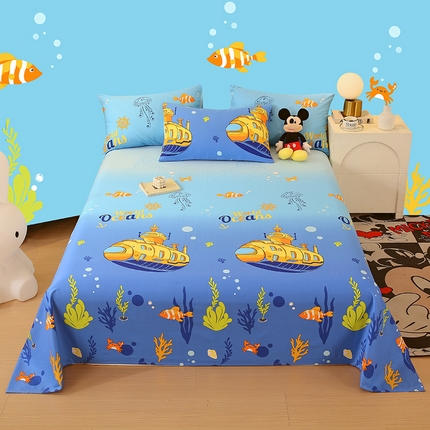 91家纺网 家纺一手货源 找家纺 （总）金鑫汇家纺 2024新款全棉印花单床单