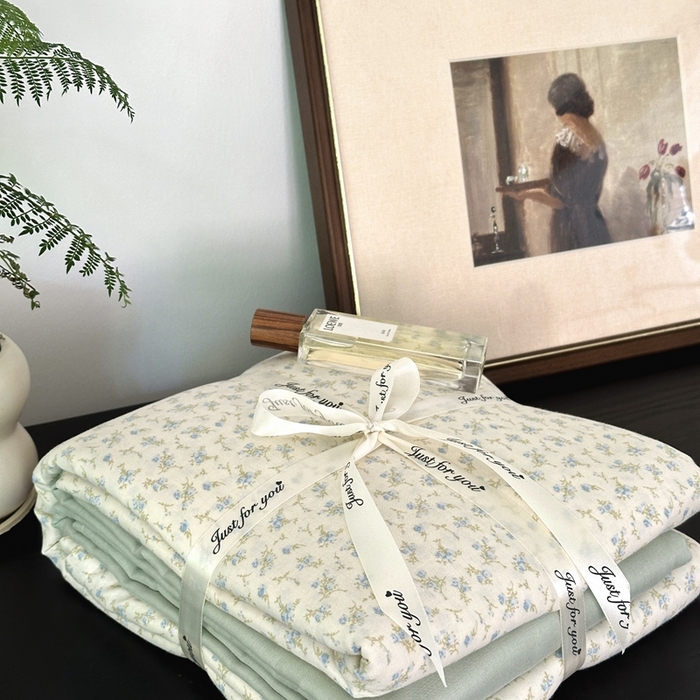 91家纺网 家纺一手货源 找家纺 吉象家纺 2024新款双层纱四件套叠拍 露娜