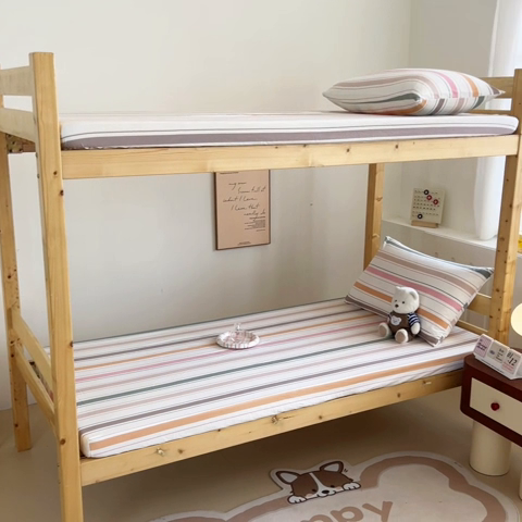 91家纺网 家纺一手货源 找家纺 多品家纺 2024新款水洗棉学生宿舍单床笠【无印风，宜家风】 可可西里