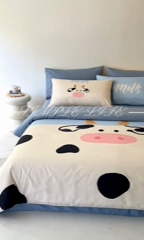 91家纺网 家纺一手货源 找家纺 雅居纺家纺 2024新款全棉印花13372大版四件套 小牛牛