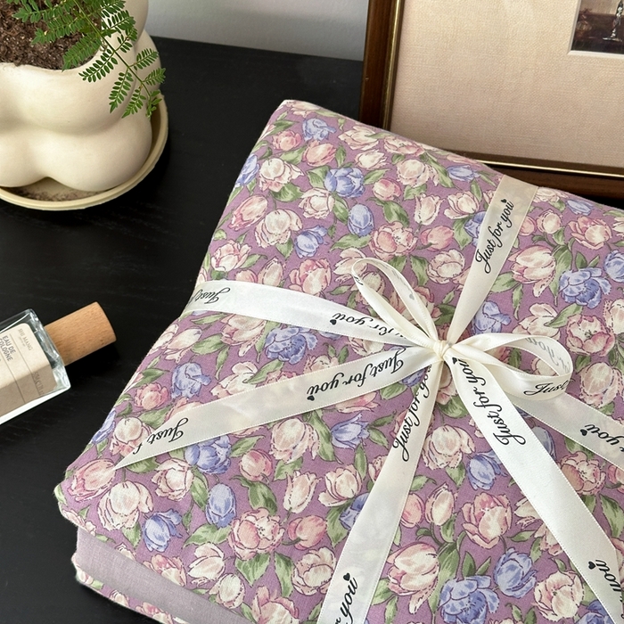 91家纺网 家纺一手货源 找家纺 吉象家纺 2024新款双层纱四件套叠拍 紫郁