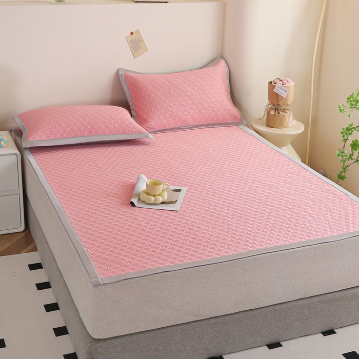 91家纺网 家纺一手货源 找家纺 （总）畅畅家纺 2024新款冰豆豆凉豆豆3D复合PE凉席凉感丝夏季凉席床单款