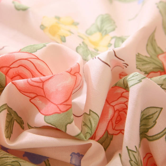 91家纺网 家纺一手货源 找家纺 金鑫汇家纺 2024新款全棉印花单被套 微洛花园