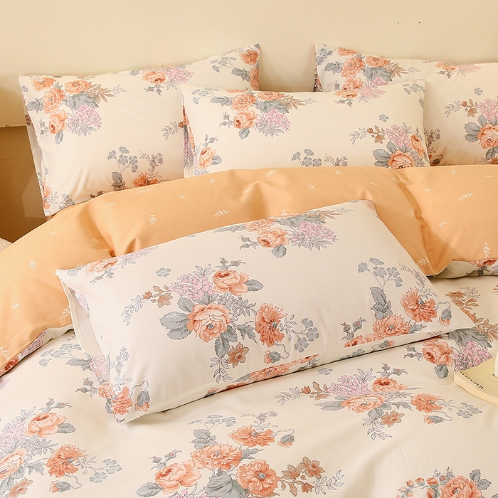 91家纺网 家纺一手货源 找家纺 金鑫汇家纺 2024新款全棉印花单枕套 安娜花园