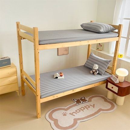 91家纺网 家纺一手货源 找家纺 多品家纺 2024新款水洗棉学生宿舍单床笠【无印风，宜家风】 律动