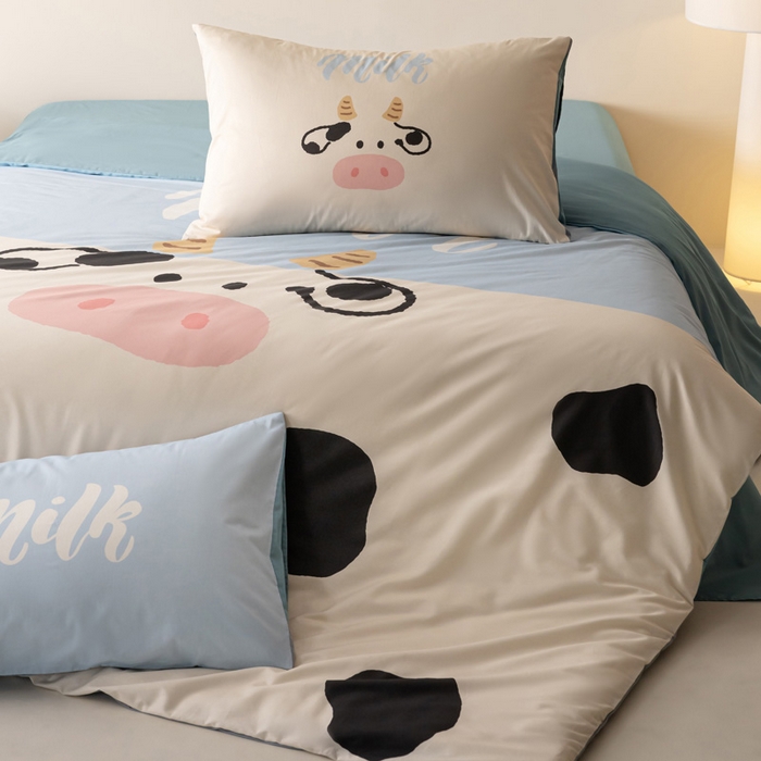 91家纺网 家纺一手货源 找家纺 雅居纺家纺 2024新款全棉印花13372大版四件套 小牛牛