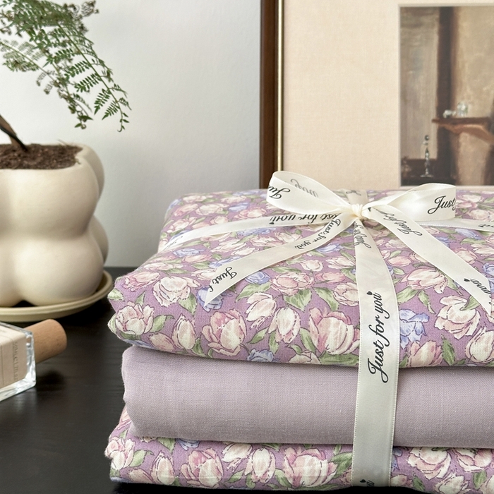 91家纺网 家纺一手货源 找家纺 吉象家纺 2024新款双层纱四件套叠拍 紫郁