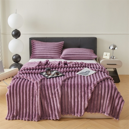 91家纺网 家纺一手货源 找家纺 （总）雅萱家纺 2024新款兔毛绒毯系列（每平方400克）