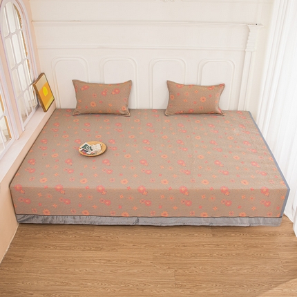 91家纺网 家纺一手货源 找家纺 手艺人沙发垫炕垫 2025新款双层纱夹棉防滑炕盖榻榻米炕垫 A16