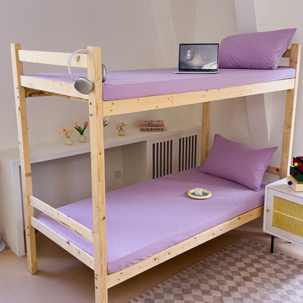 91家纺网 家纺一手货源 找家纺 （总）金丝鸟家纺 2024新款A类全棉色织水洗棉单床笠系列（学生床）