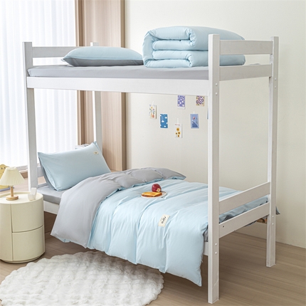 91家纺网 家纺一手货源 找家纺 （总）798家纺 2025新款全棉12868学生三件套系列-纯色