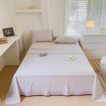 91家纺网 家纺一手货源 找家纺 （总）金丝鸟家纺 2024新款A类全棉色织水洗棉单床单系列