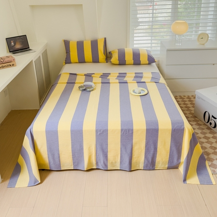 91家纺网 家纺一手货源 找家纺 （总）金丝鸟家纺 2024新款A类全棉色织水洗棉单床单系列