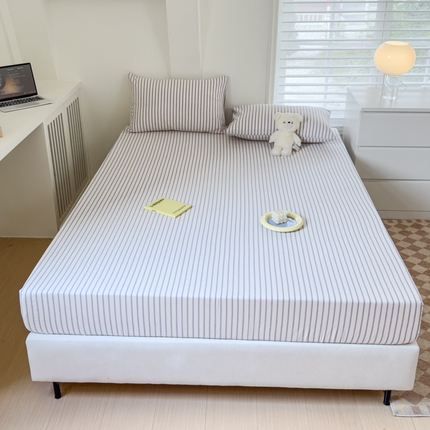 91家纺网 家纺一手货源 找家纺 （总）金丝鸟家纺 2024新款A类全棉色织水洗棉床笠系列