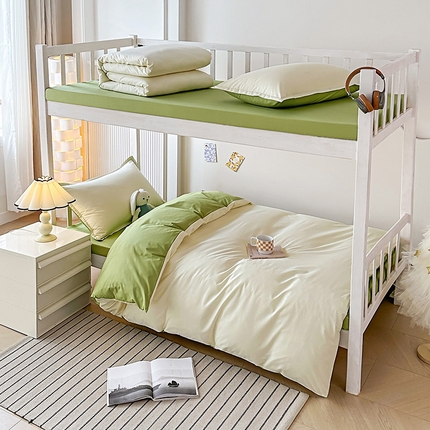 91家纺网 家纺一手货源 找家纺 （总）天之爱 2025新款开学季0.9床纯棉学生床笠三件套