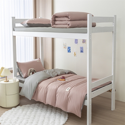 91家纺网 家纺一手货源 找家纺 （总）798家纺 2025新款全棉12868学生三件套系列-纯色