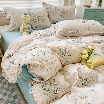 91家纺网 家纺一手货源 找家纺 （总2）赫然家纺 新款舒适柔软亲肤爆款芦荟棉四件套货源充足