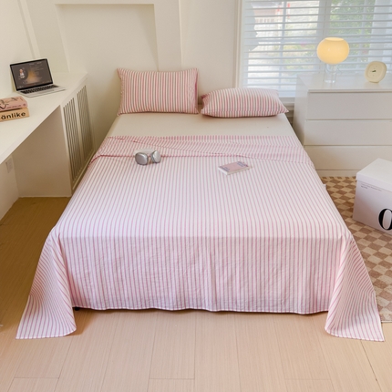 91家纺网 家纺一手货源 找家纺 （总）金丝鸟家纺 2024新款A类全棉色织水洗棉单床单系列