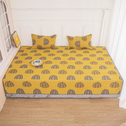 91家纺网 家纺一手货源 找家纺 手艺人沙发垫炕垫 2025新款双层纱夹棉防滑炕盖榻榻米炕垫 A02