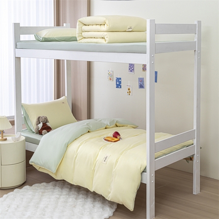 91家纺网 家纺一手货源 找家纺 （总）798家纺 2025新款全棉12868学生三件套系列-纯色