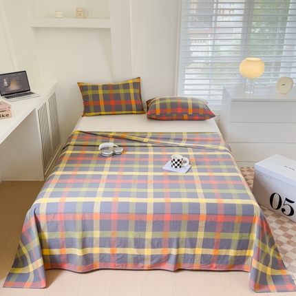 91家纺网 家纺一手货源 找家纺 （总）金丝鸟家纺 2024新款A类全棉色织水洗棉单床单系列