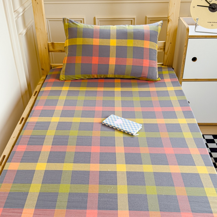 91家纺网 家纺一手货源 找家纺 （总）金丝鸟家纺 2024新款全棉色织水洗棉水晶绒床垫套