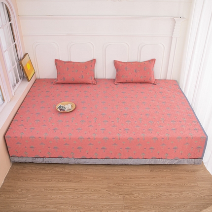 91家纺网 家纺一手货源 找家纺 手艺人沙发垫炕垫 2025新款双层纱夹棉防滑炕盖榻榻米炕垫 A07