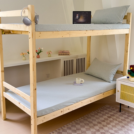 91家纺网 家纺一手货源 找家纺 （总）金丝鸟家纺 2024新款A类全棉色织水洗棉单床笠系列（学生床）