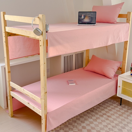 91家纺网 家纺一手货源 找家纺 （总）金丝鸟家纺 2024新款A类全棉色织水洗棉单床单系列（学生床）