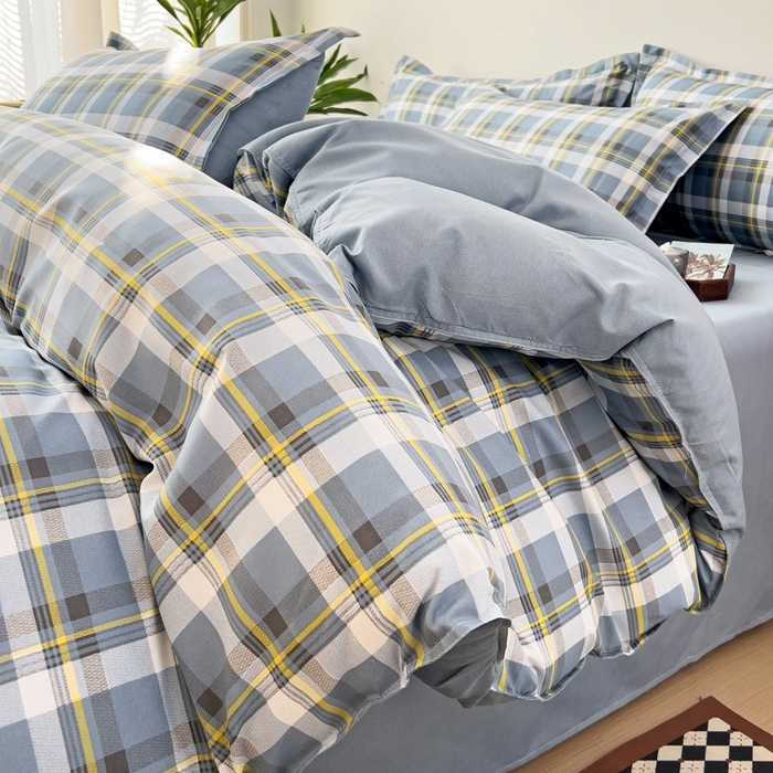 91家纺网 家纺一手货源 找家纺 赫然家纺 新款芦荟棉单品被套 兰诺希