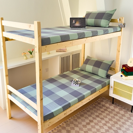 91家纺网 家纺一手货源 找家纺 （总）金丝鸟家纺 2024新款A类全棉色织水洗棉单床笠系列（学生床）