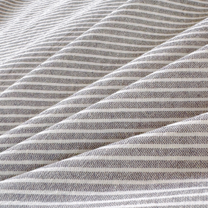 91家纺网 家纺一手货源 找家纺 金丝鸟家纺 2024新款A类全棉色织水洗棉单床单系列（学生床） 灰细条