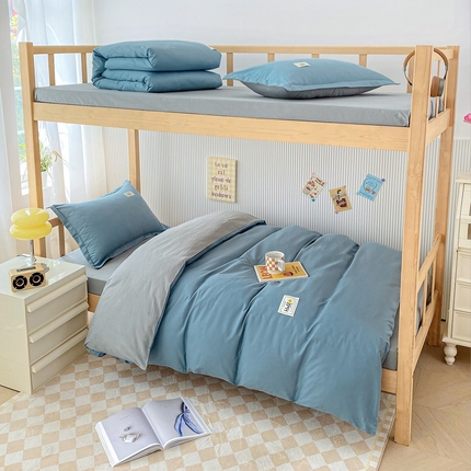 91家纺网 家纺一手货源 找家纺 （总）天之爱 2025新款开学季0.9床纯棉学生床笠三件套