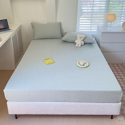 91家纺网 家纺一手货源 找家纺 （总）金丝鸟家纺 2024新款A类全棉色织水洗棉床笠系列