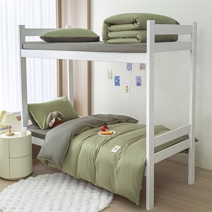 91家纺网 家纺一手货源 找家纺 （总）798家纺 2025新款全棉12868学生三件套系列-纯色