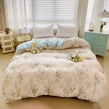 91家纺网 家纺一手货源 找家纺 赫然家纺 新款芦荟棉单品被套 思语芳香