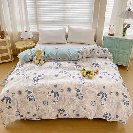 91家纺网 家纺一手货源 找家纺 赫然家纺 新款芦荟棉单品被套 林间蜜语