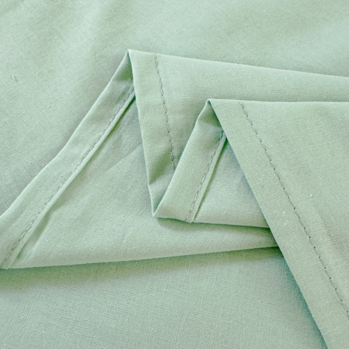 91家纺网 家纺一手货源 找家纺 金丝鸟家纺 2024新款A类全棉色织水洗棉单床单系列（学生床） 果绿