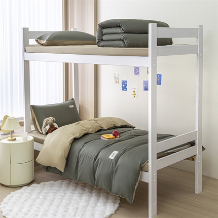 91家纺网 家纺一手货源 找家纺 （总）798家纺 2025新款全棉12868学生三件套系列-纯色