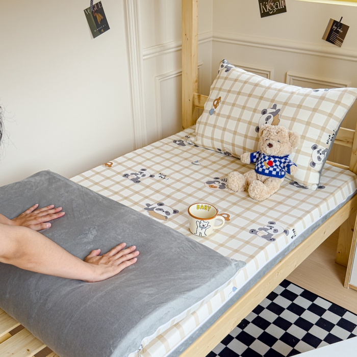 91家纺网 家纺一手货源 找家纺 （总）金丝鸟家纺 2024新款全棉水晶绒床垫套