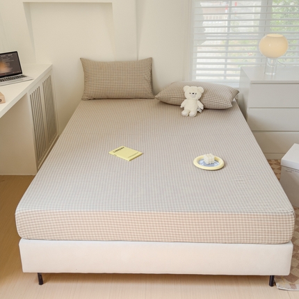 91家纺网 家纺一手货源 找家纺 （总）金丝鸟家纺 2024新款A类全棉色织水洗棉床笠系列