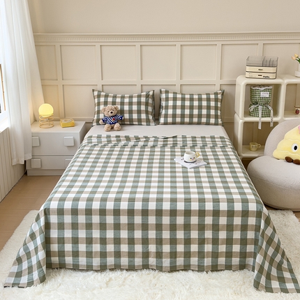 91家纺网 家纺一手货源 找家纺 （总）金丝鸟家纺 2024新款A类全棉色织水洗棉单床单系列