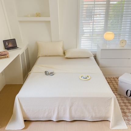 91家纺网 家纺一手货源 找家纺 （总）金丝鸟家纺 2024新款A类全棉色织水洗棉单床单系列