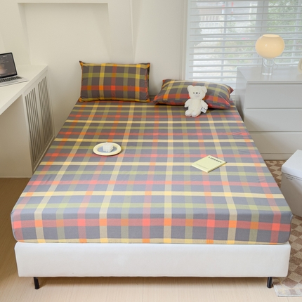 91家纺网 家纺一手货源 找家纺 （总）金丝鸟家纺 2024新款A类全棉色织水洗棉床笠系列