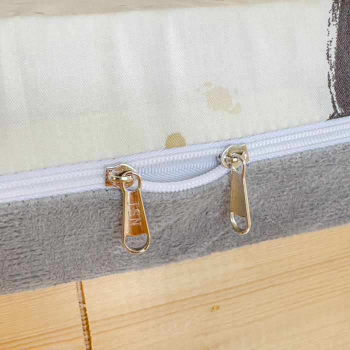 91家纺网 家纺一手货源 找家纺 金丝鸟家纺 2024新款全棉水晶绒床垫套 抗浪恐龙