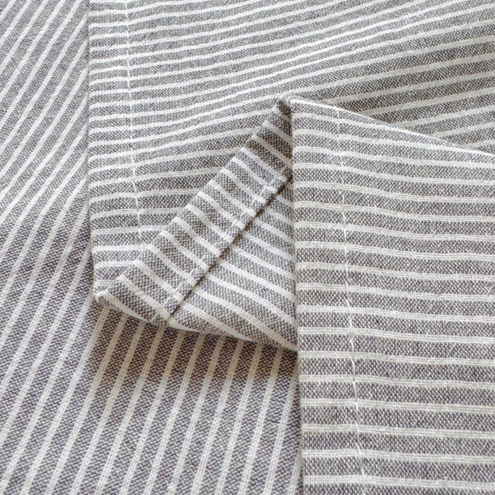 91家纺网 家纺一手货源 找家纺 金丝鸟家纺 2024新款A类全棉色织水洗棉单床单系列（学生床） 灰细条